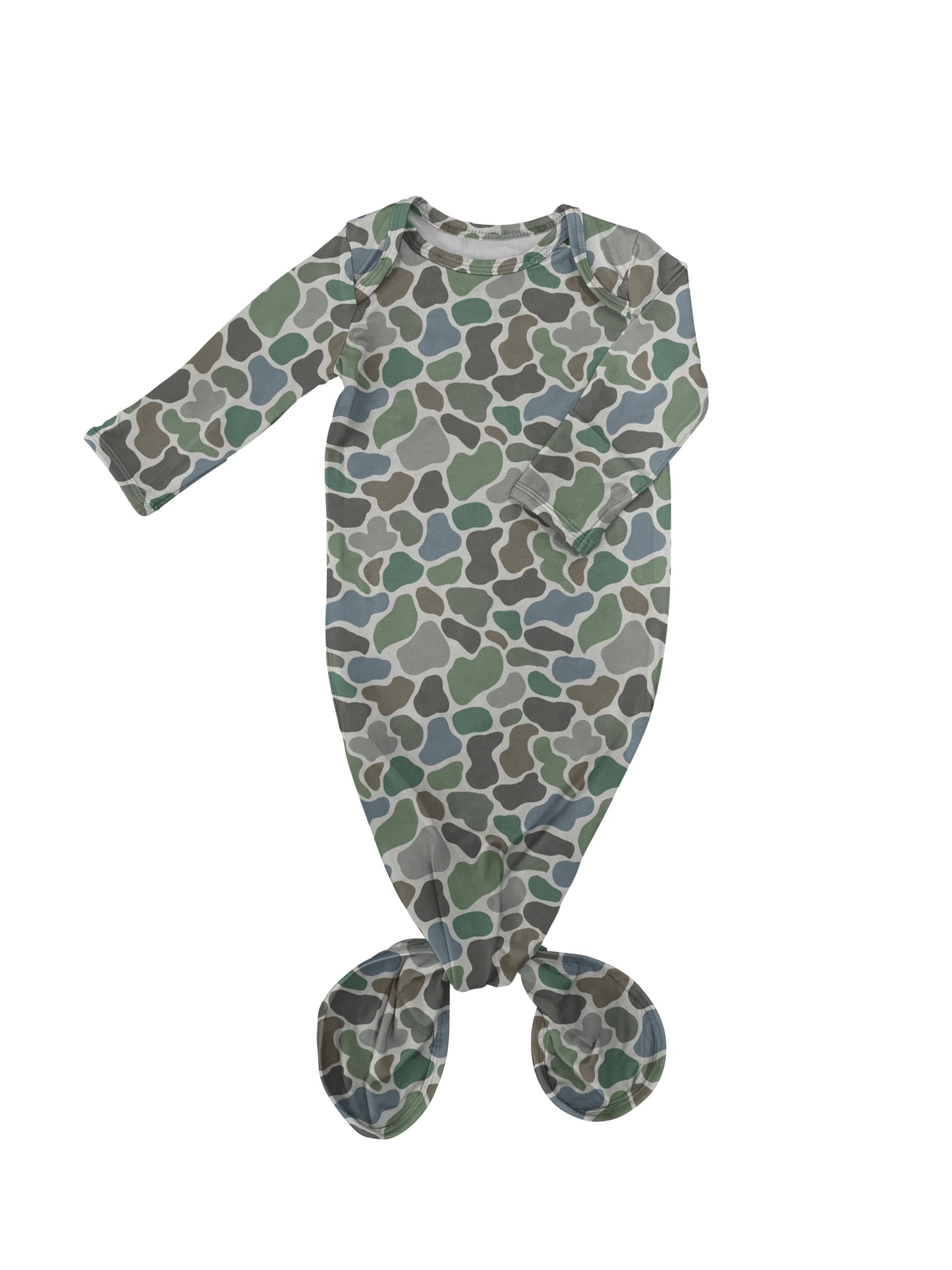 Knotted Gown - Pebble Camo