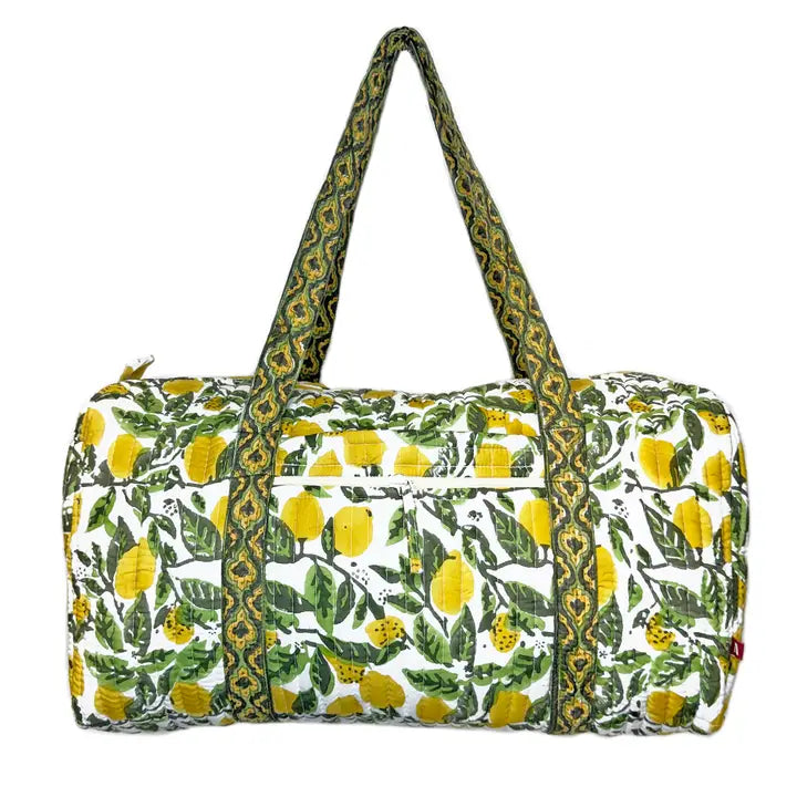 Xl Duffle Bag - Block Printed Organic Cotton