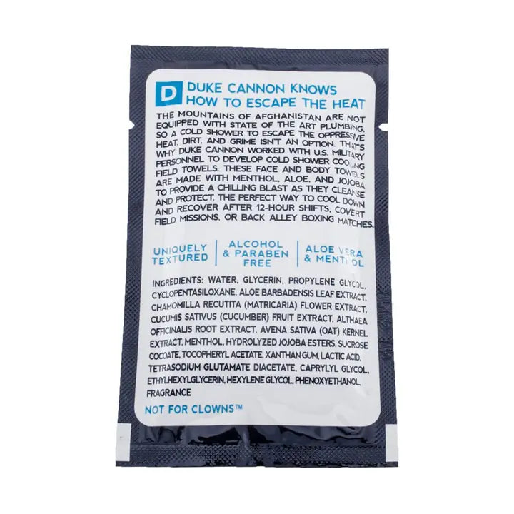 Cold Shower Towel Singles
