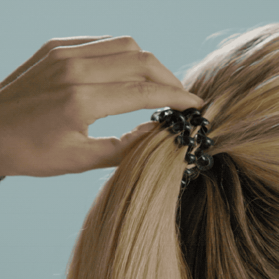 Washed Denim Hair Ties Small