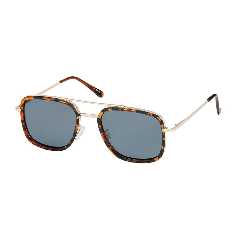 7877 Polarized Square Metal Aviators