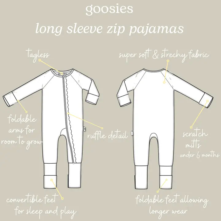 Barks and Birdies Long Sleeve Zip Pajamas