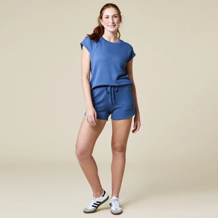 Pure Dream Short Raglan Crew Neck Short Set
