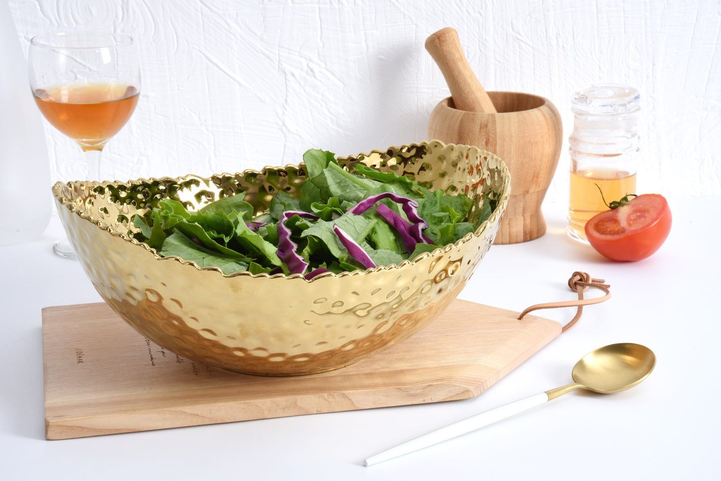 Large Oval Bowl - Gold