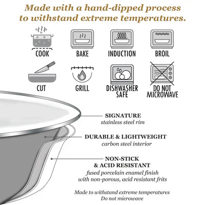 Taupe Swirl 6 qt Stock Pot