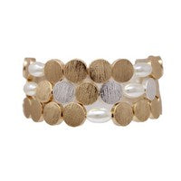 Lenon Gold Pearl Bracelets