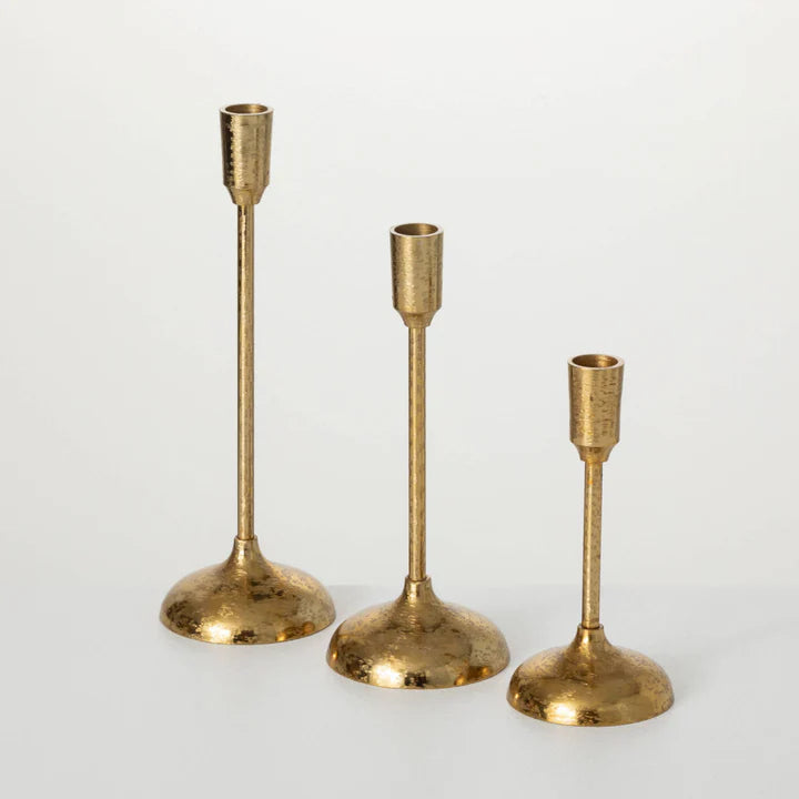 Brushed Gold Taper Holders