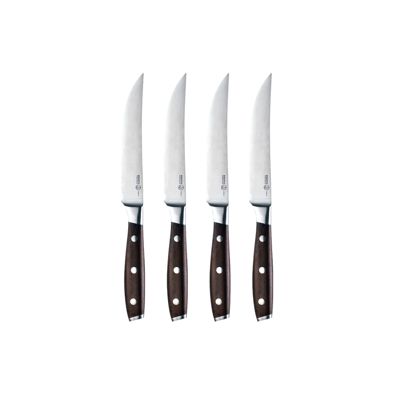 Avanta Smoked Teak Steak Knife Set - 4 Piece