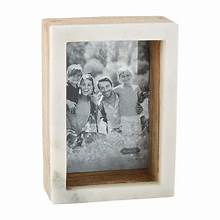 4X6 Wood Marble Shadow Frame