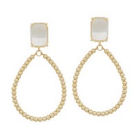 Ram Gold Clear earrings