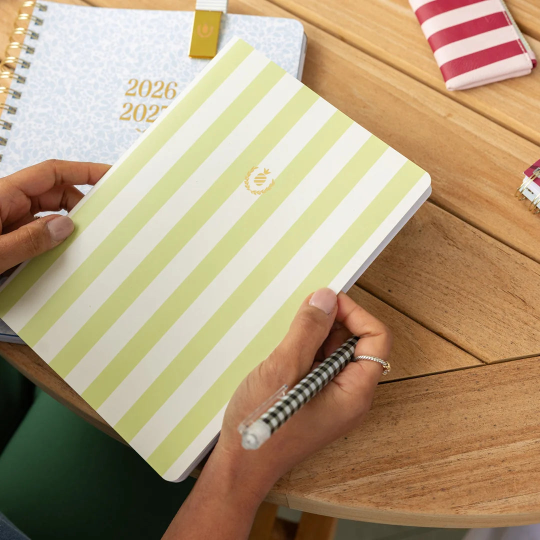 Mid- Size Notebook Club Stripe
