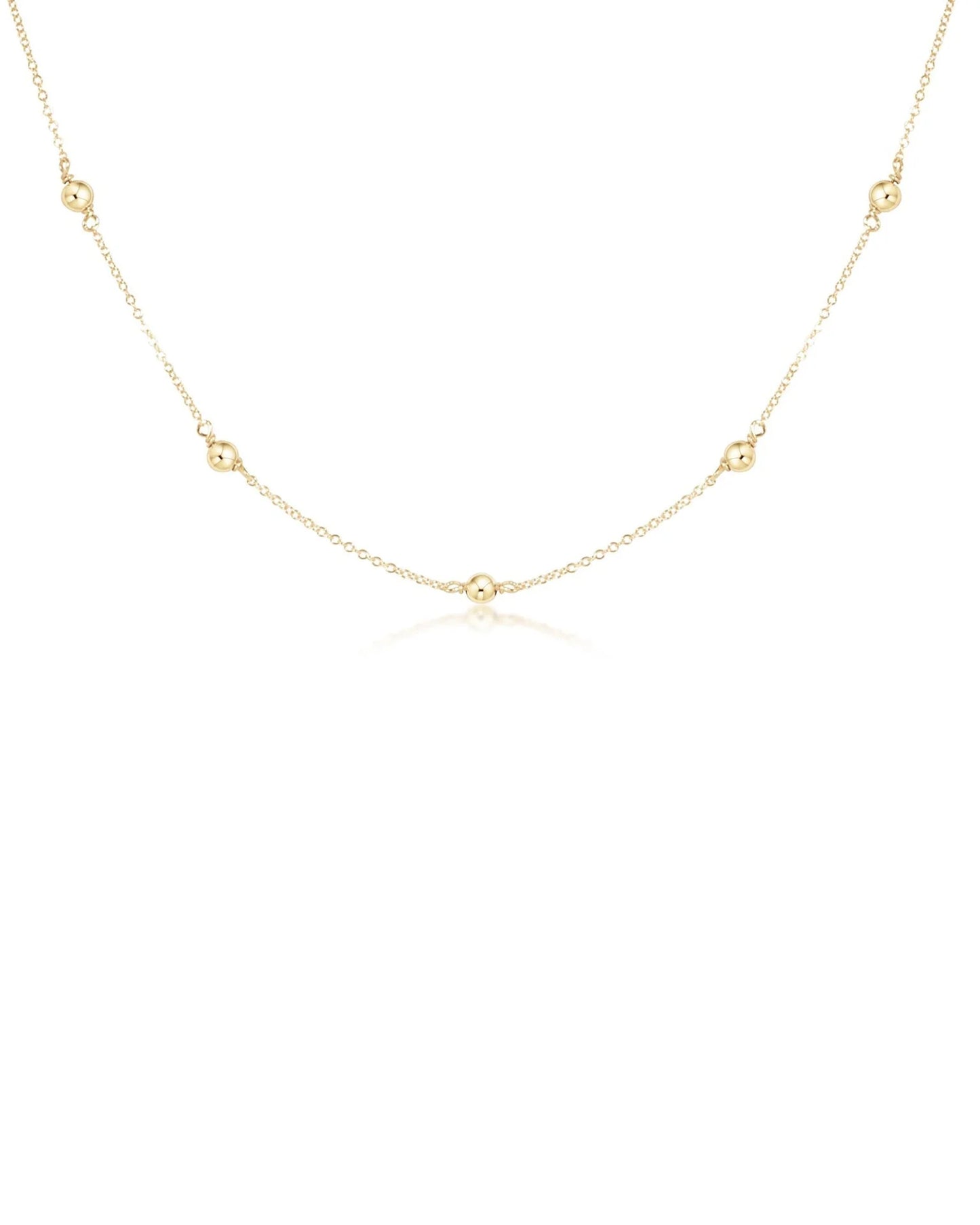 15" Choker Simplicity Chain Gold - Classic 4mm Gold
