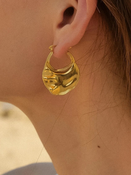 Jinni 18K Gold Classic Hoop Earring