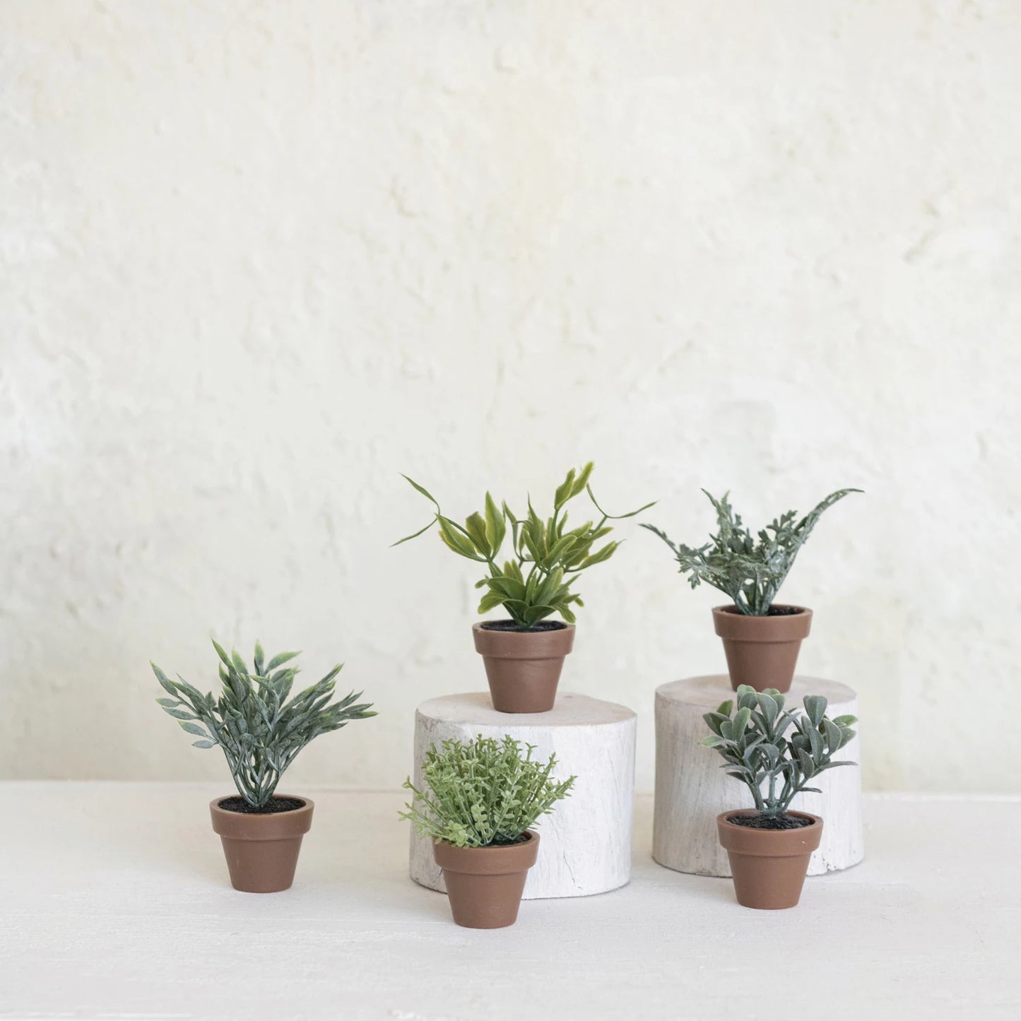 Faux Plant in Plastic Pot, 5 Styles