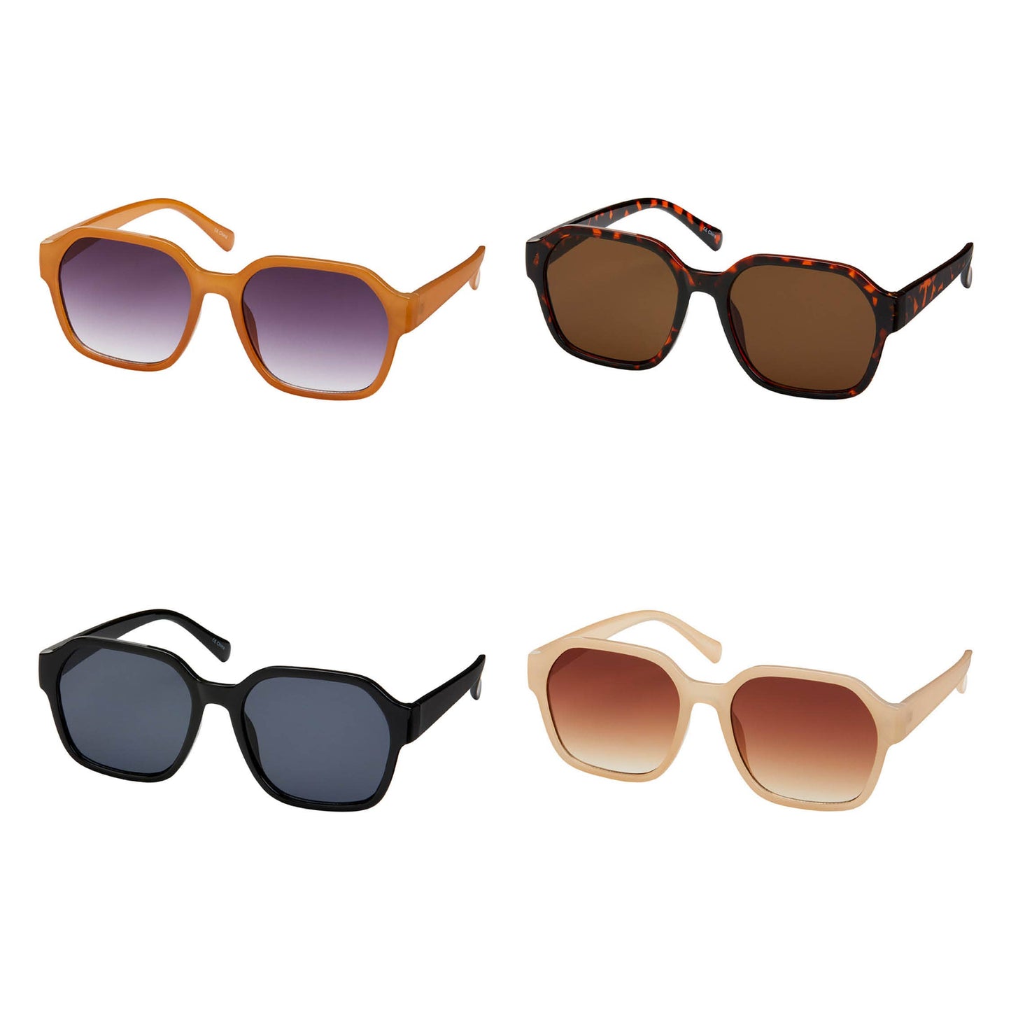 1310 Rose Angled Oversized Sunglasses