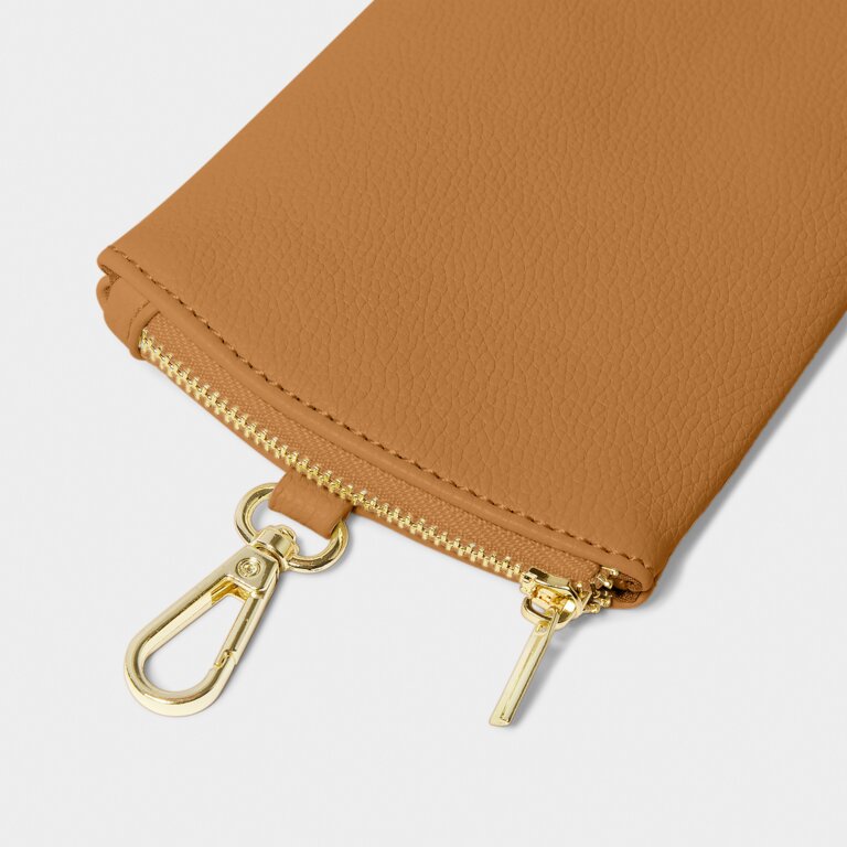 Clip On Sunglasses Case Tan