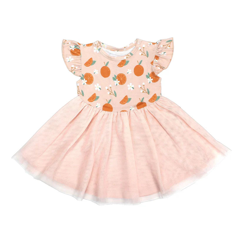 Freshly Squeezed Tulle Twirl Dress Orange
