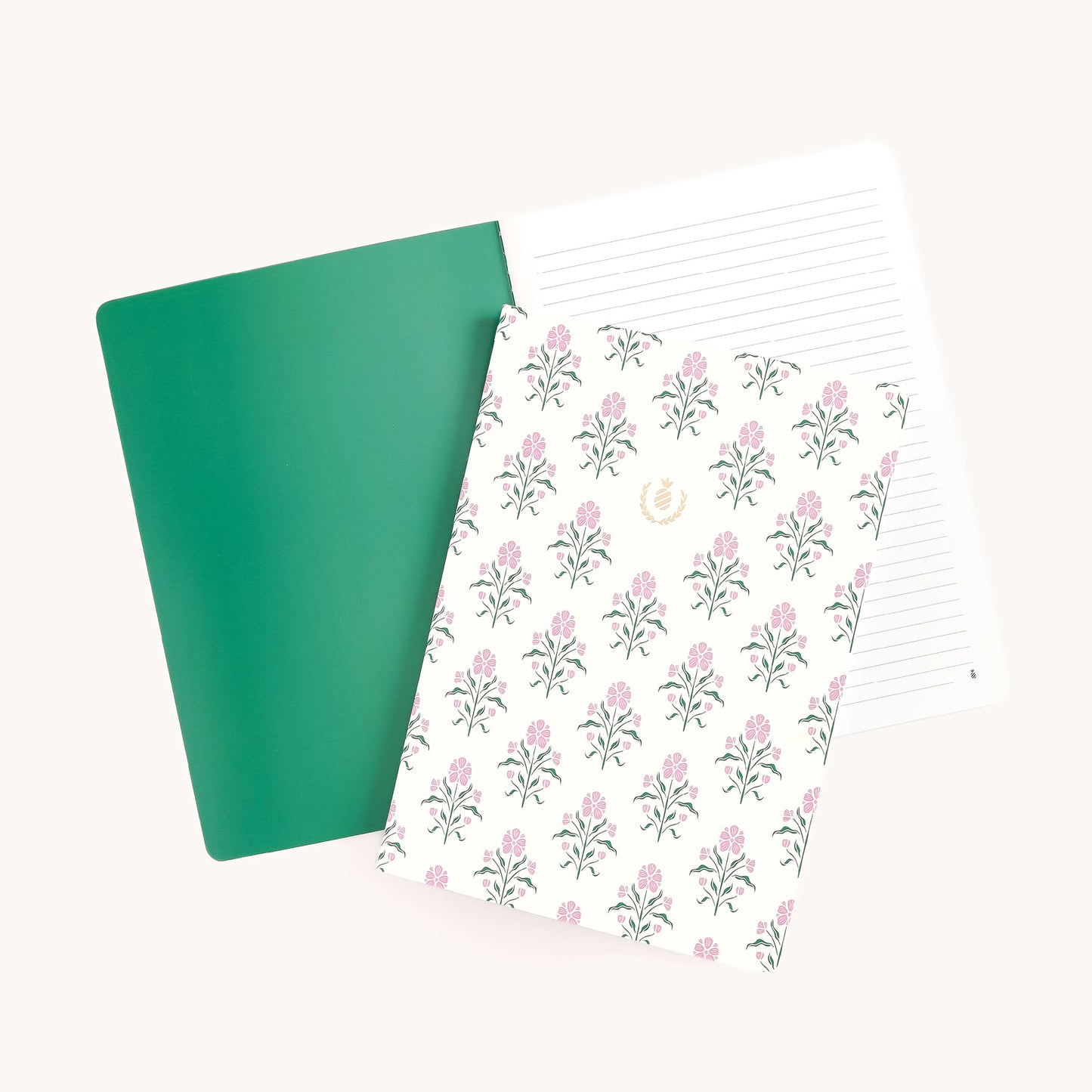 Mid- Size Notebook Blush Botanical