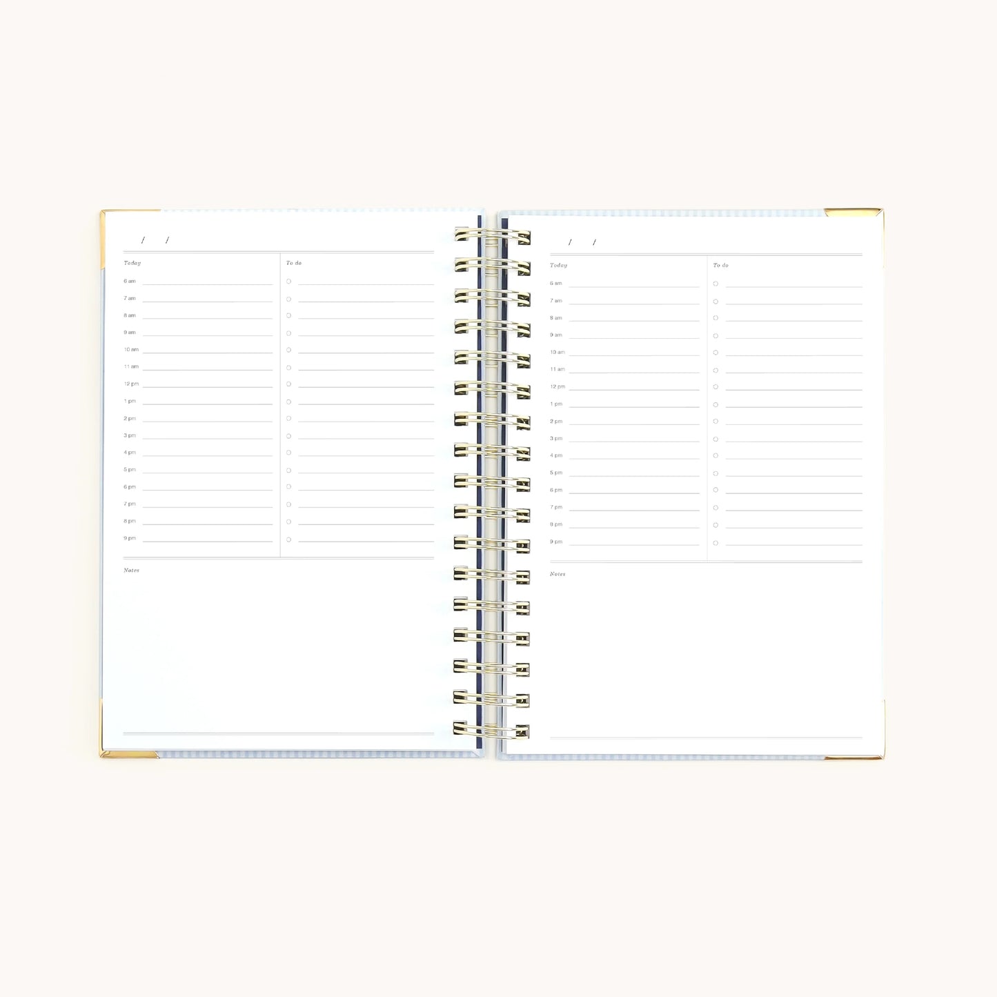 Undated Spiral Daily Simplified Planner