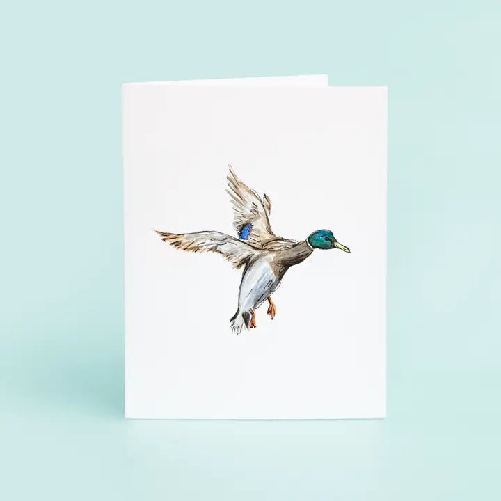 Mallard Duck In Flight Notepad
