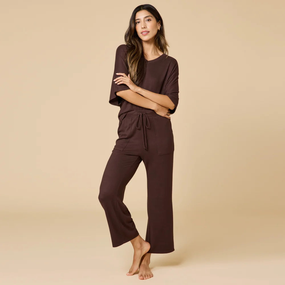 Dream Relaxed V-neck with Capri Lounge Set
