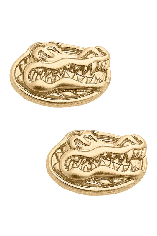 Florida Gators Gold Stud Earrings