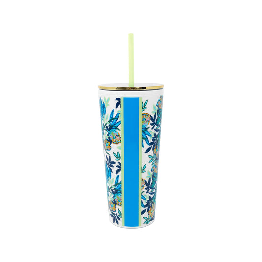 Tumbler with Straw, The Hottest Spot (Navy)