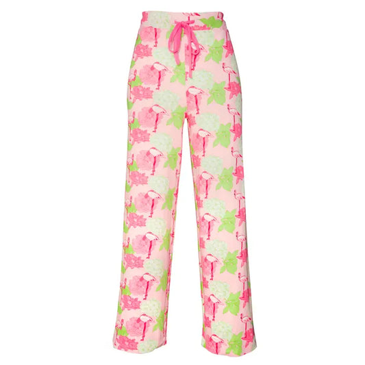 Hydrangea Flamingo Pants