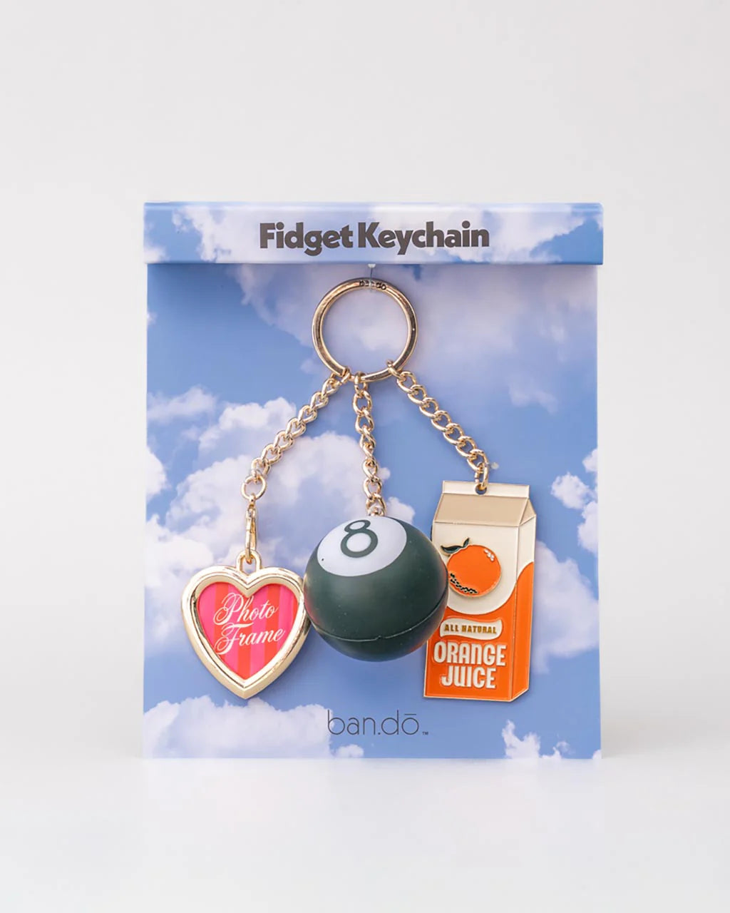 Fidget Keychain, Orange Juice