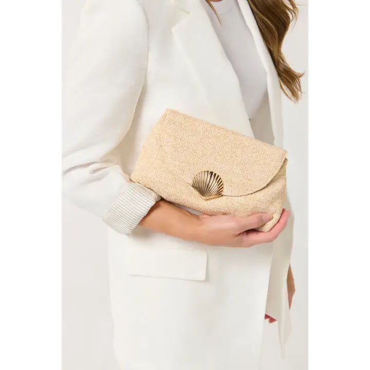 Kaia Clutch- Ivory