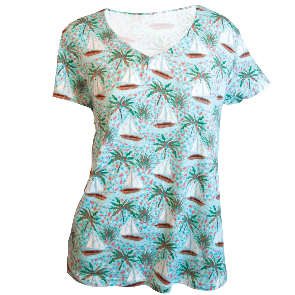 Sea Breeze V-Neck Top