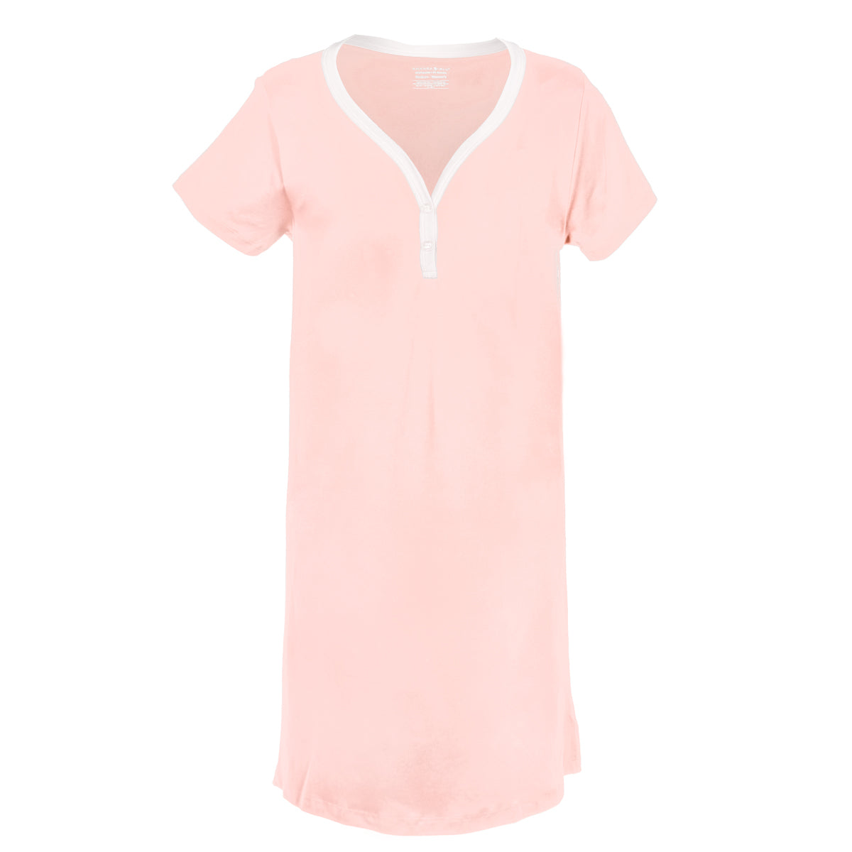 Pink/Ivory Henley Night Dress