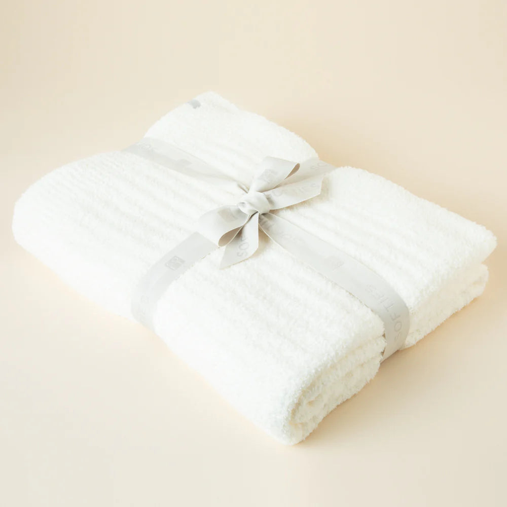 50" x 70" Solid Rib Marshmallow Blanket
