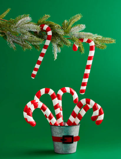 Tin Candy Cane Ornament