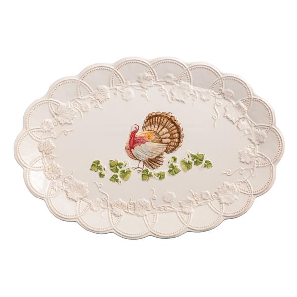 Stoneware Turkey Platter