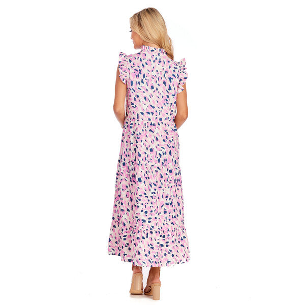 Adair Tiered Maxi Pink