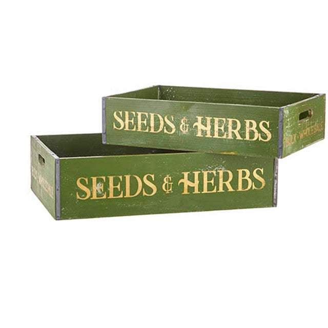 Seeds and Herbs Crate Large