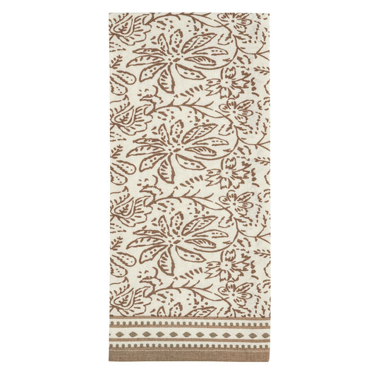 Floral Neutral Flower Pattern Towel