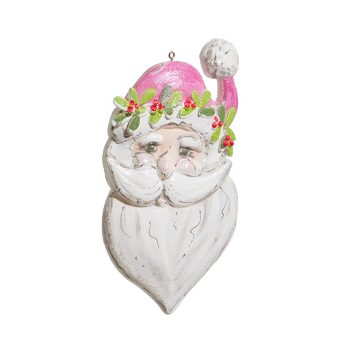 5.5" Pink Santa Ornament