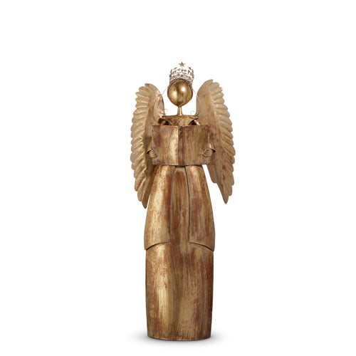 20.5" Antiqued Gold Angel