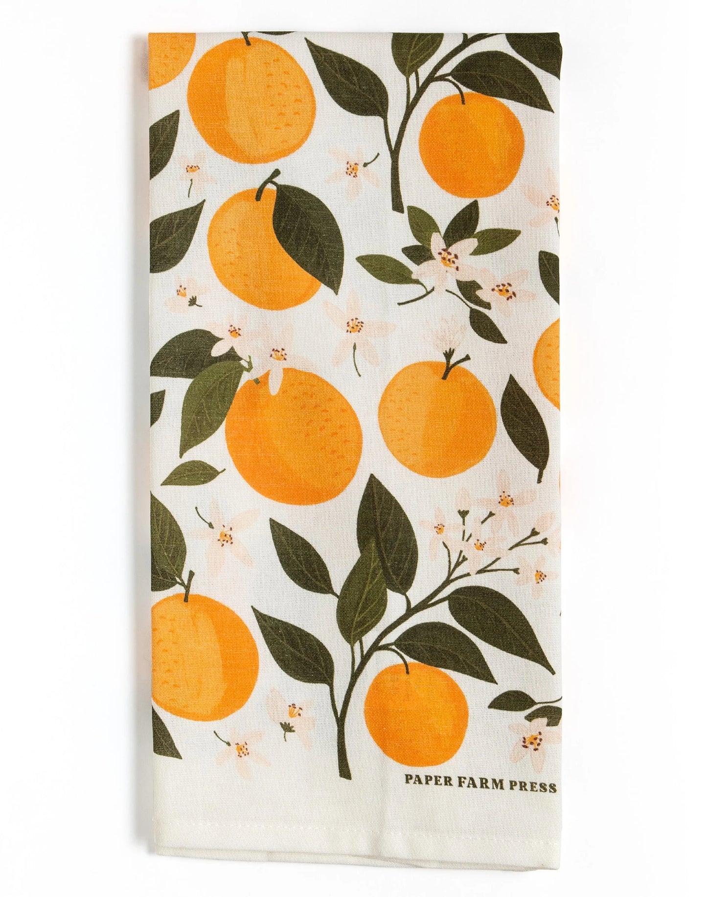 Orange Orchard Tea Towel