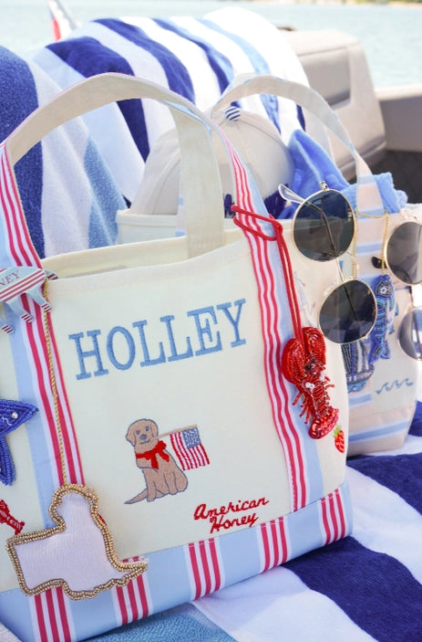 Icon Embroidered Mini Canvas Tote