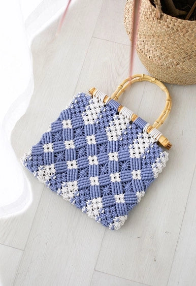 Naomi Macrame Patterned Tote Bag
