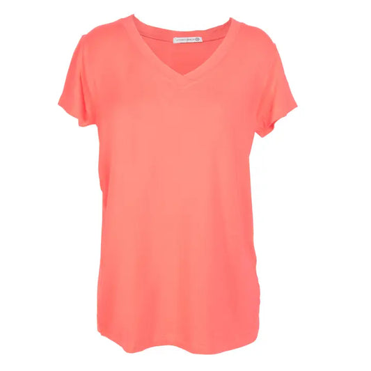 Persimmon Short Sleeve V-Neck Top