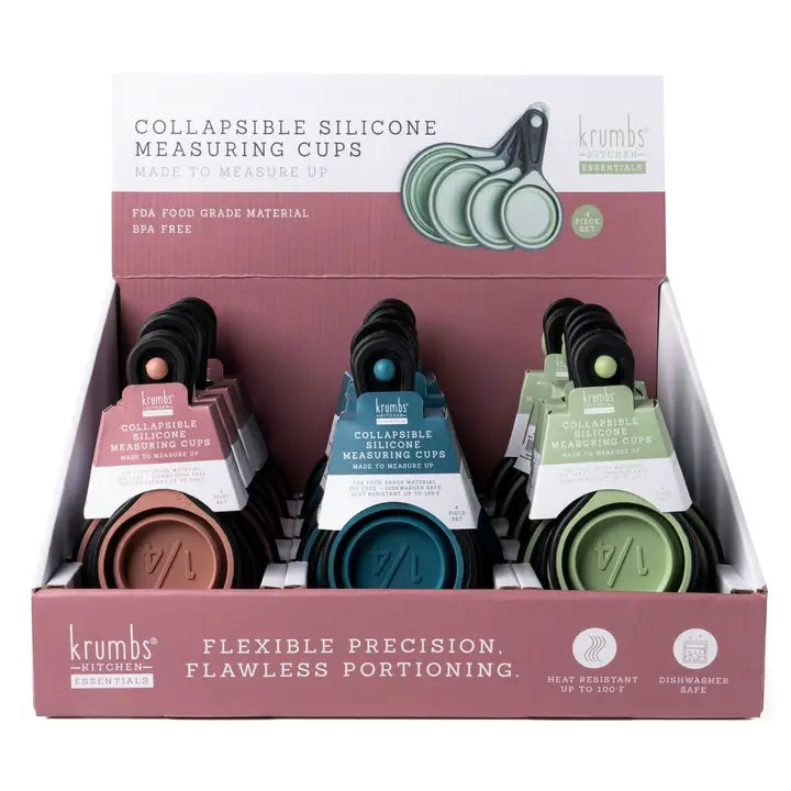 Krumbs Kitchen Silicone Collapsible Measuring Cups