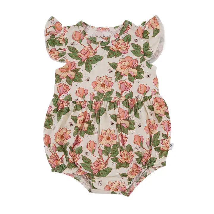 Flutter Bubble Magnolias Romper