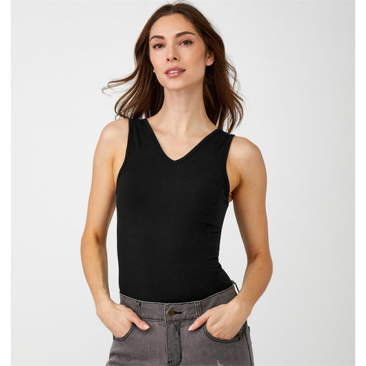 The Sculpt Seamless Bamboo Tank, Black