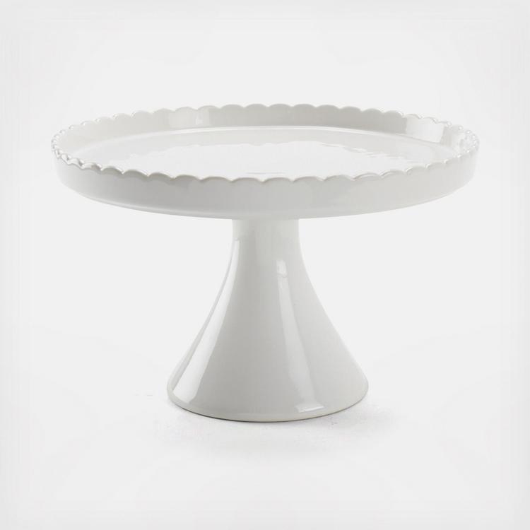 Medium Scallop Pedestal With Cake Dome