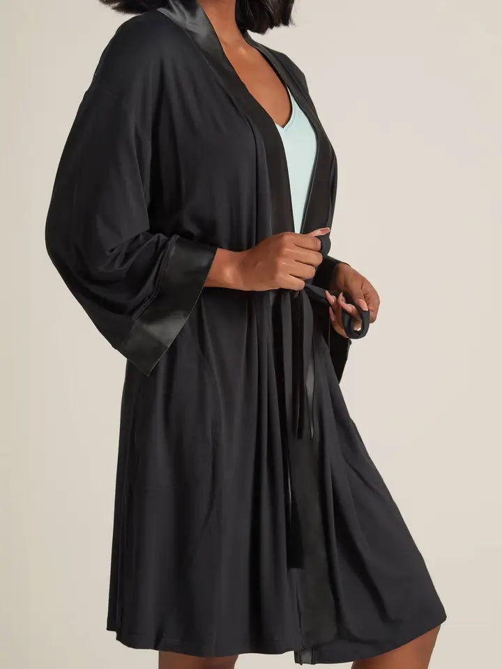 Black Kimono Robe