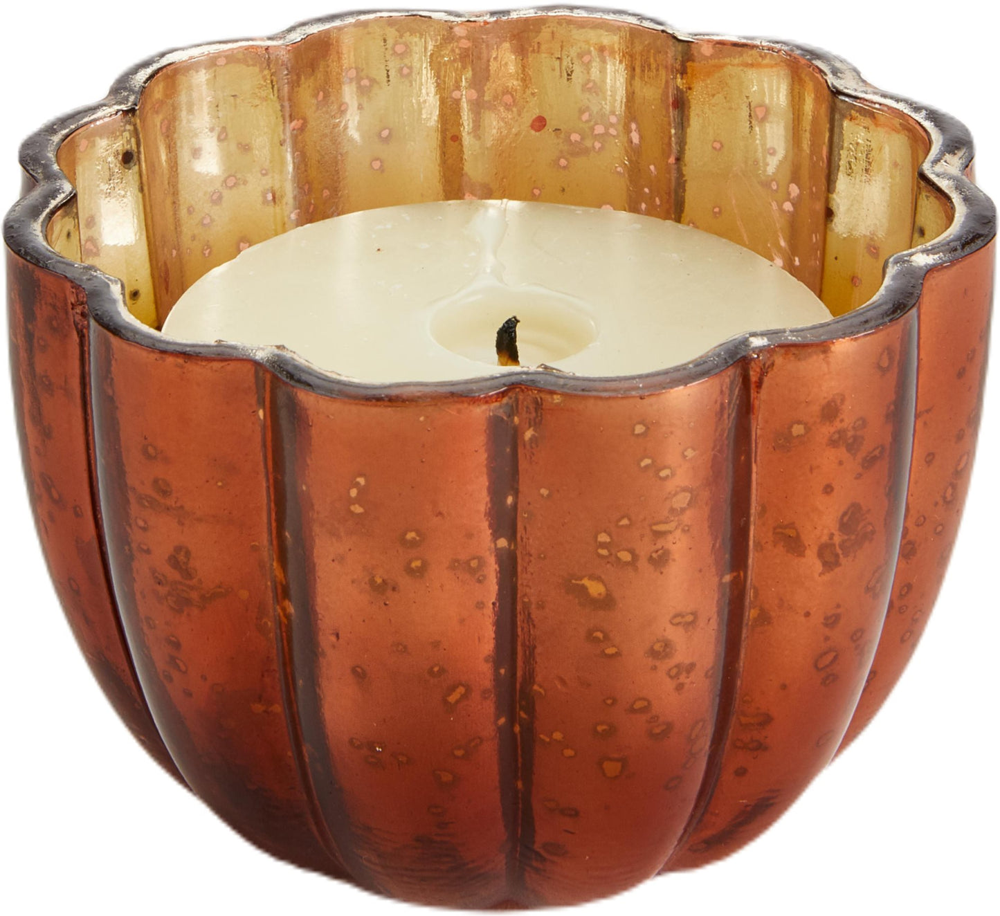 Fluted Bronze Scented Candle